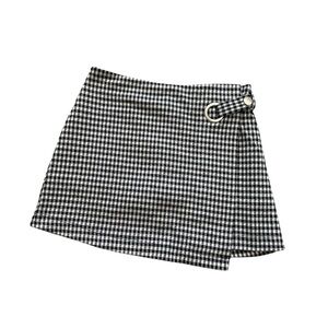Black and White Checkered Girl’s Skirt